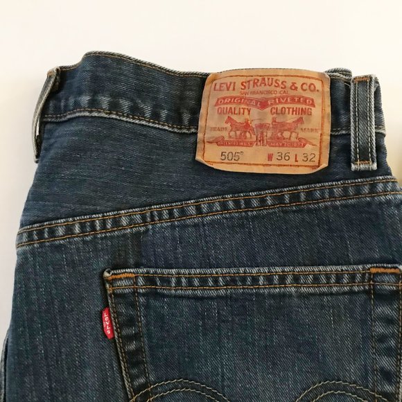 Levi's Other - Levi's 505 Regular Fit - 36x32 - Dark Blue